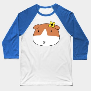 Flower Guinea Pig Baseball T-Shirt